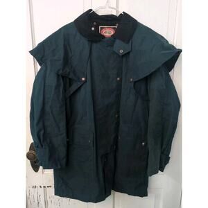 The Australian Outback Collection Oilskin Long Low Rider Duster Coat Mens M